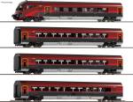 Saxonia 120303 - 4er Set Railjet mit Beleuchtung der ÖBB